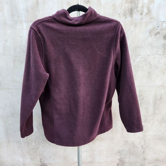 Woolrich maroon full zip fleece - Picture 2 of 5